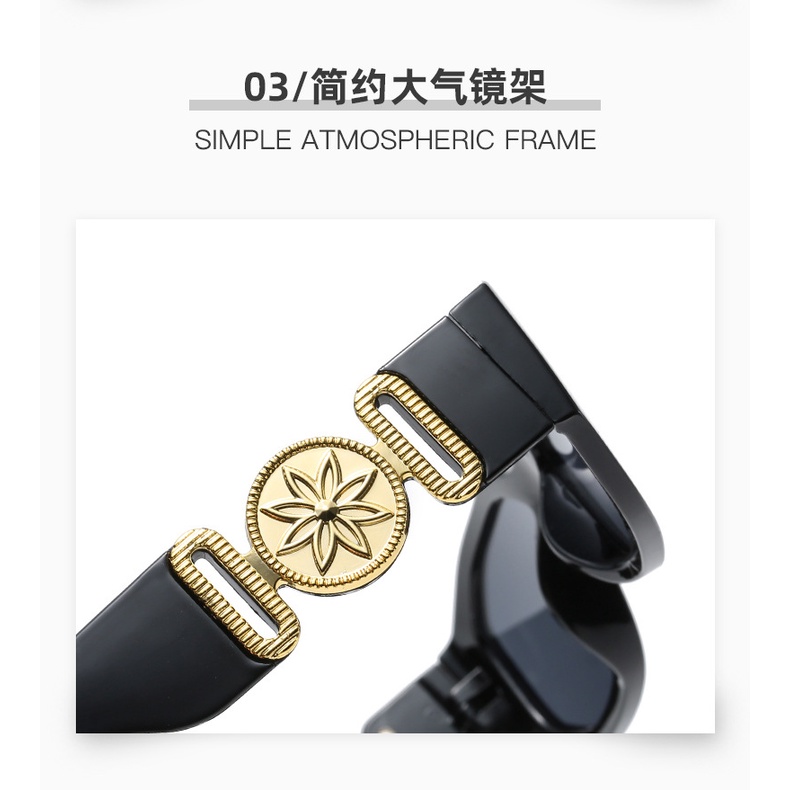 Kính Mát Chống Tia UV Gọng Vuông Mới Cho Nữ