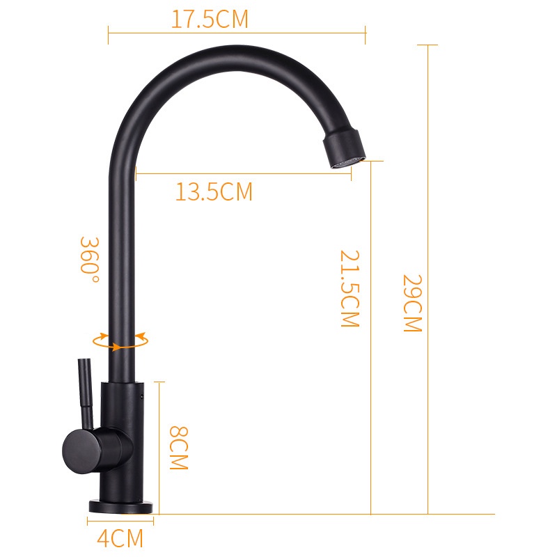 Vòi nước BAOKEMO bằng thép không gỉ 304 cao cấp