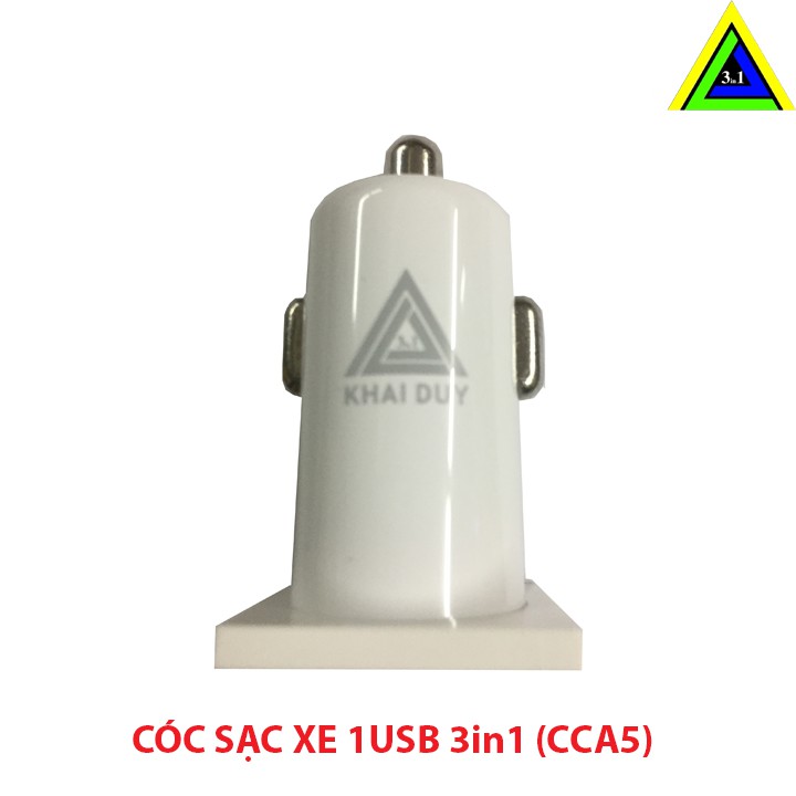Cóc Sạc Điện Thoại Trên Xe Hơi 1 USB YC-CCA5 Chính Hãng Khai Duy
