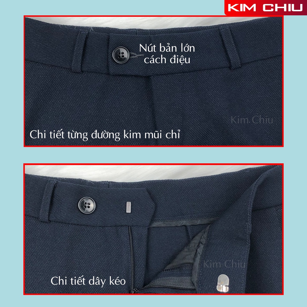 Quần Tây Nữ Công Sở Kim Chiu Cao Cấp Vải Bố, Lưng Vừa Form Ống Đứng, Đẹp Tôn Dáng. HÀNG CHẤT LƯỢNG CAO QMS-05