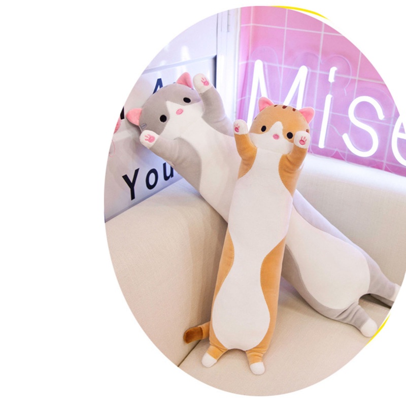 Gối Ôm Nhồi Bông Hình Mèo Dễ Thương