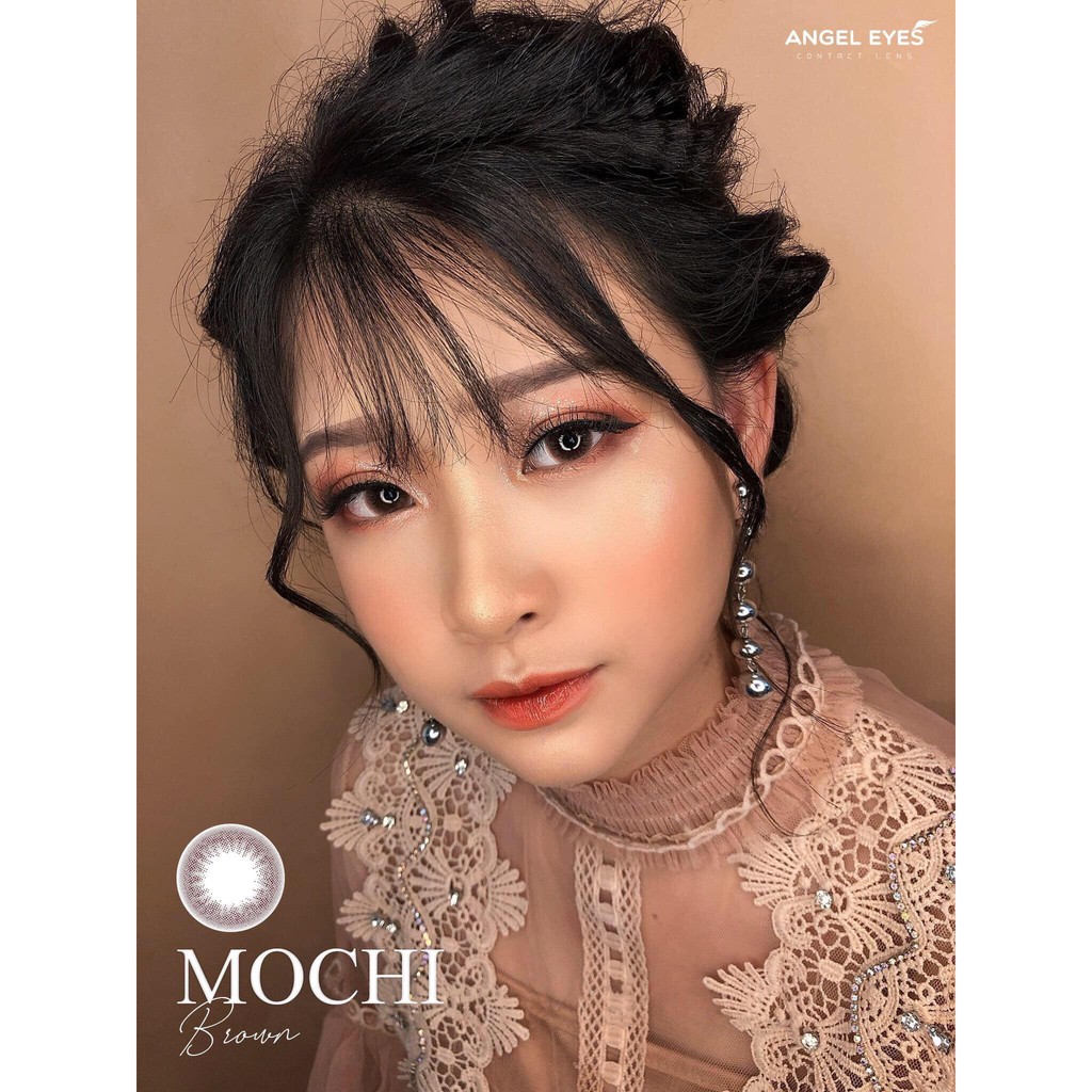 Kính Áp Tròng / Lens mắt nâu tự nhiên áp tròng không giãn CLASSIC 6-12H Mochi Độ:0-6