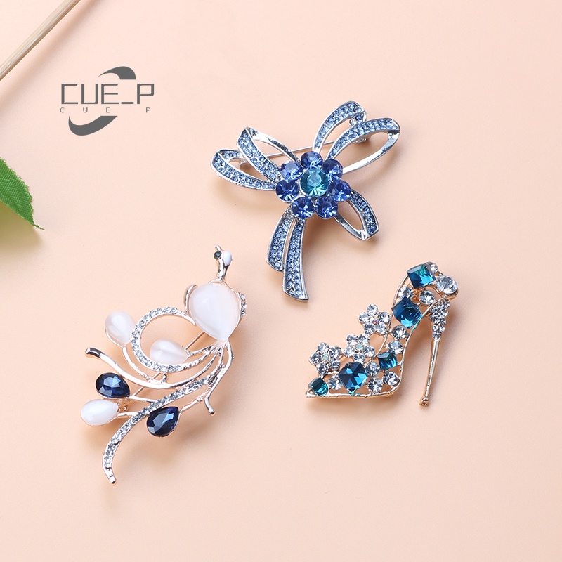 Trâm Cài Áo Hình Giày Cao Gót Đính Đá Thời Trang Cho Nữ