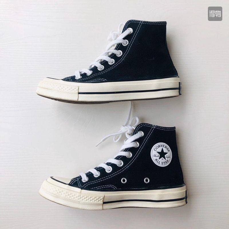 Giày_Converse 1970s cổ cao nam nữ màu đen trắng mũi bóng, Giày CV bản đẹp full box bill