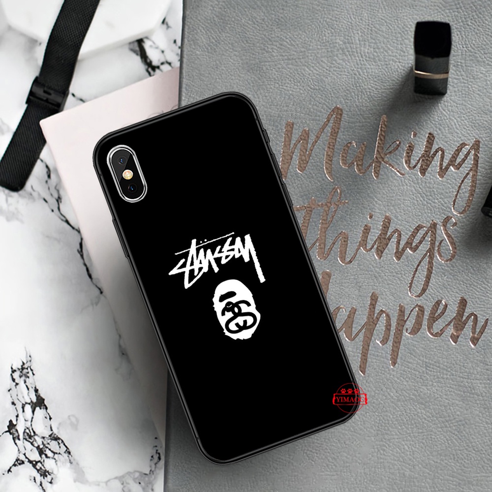 Ốp điện thoại TPU dẻo 59GBY Stussy thích hợp cho iPhone 6 6S 7 8 Plus X XS XR 11 Pro Max