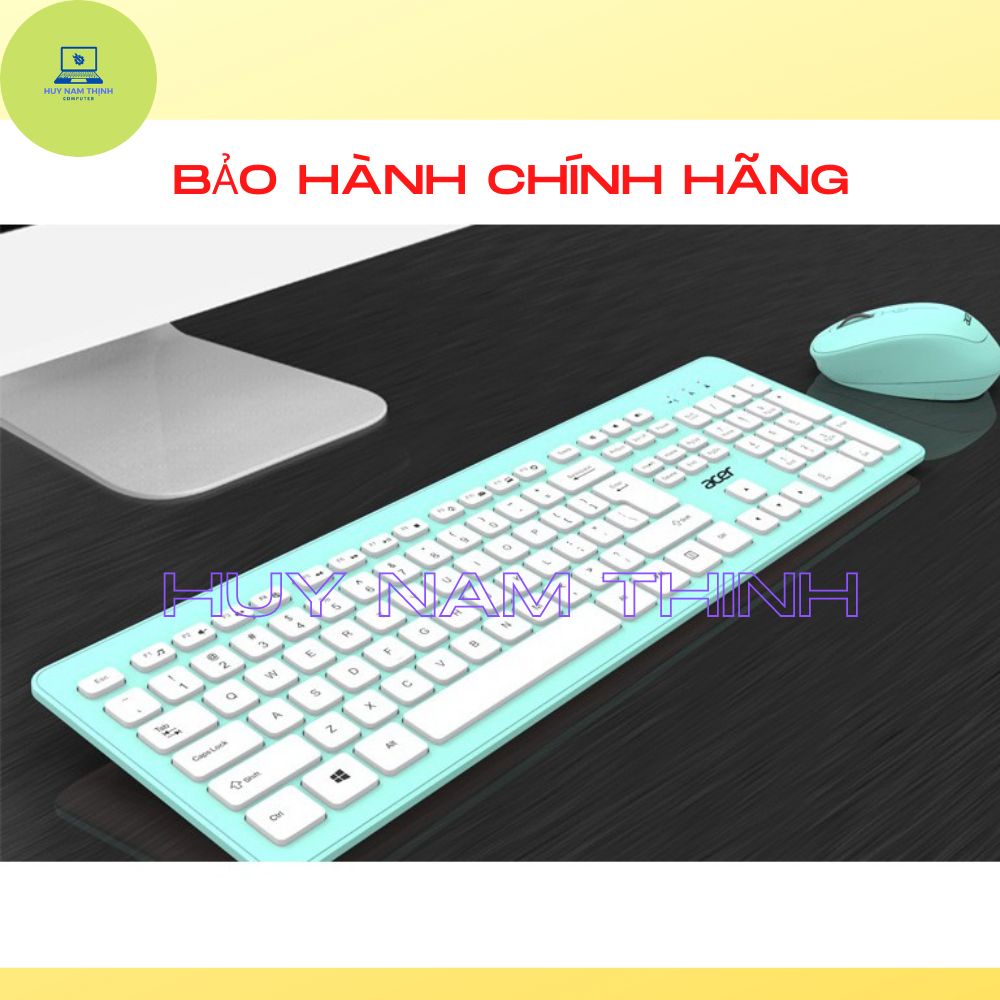 Combo Phím chuột không dây ACER bấm êm, độ nhạy cao, bền bỉ, thiết kế đẹp hàng chính hãng