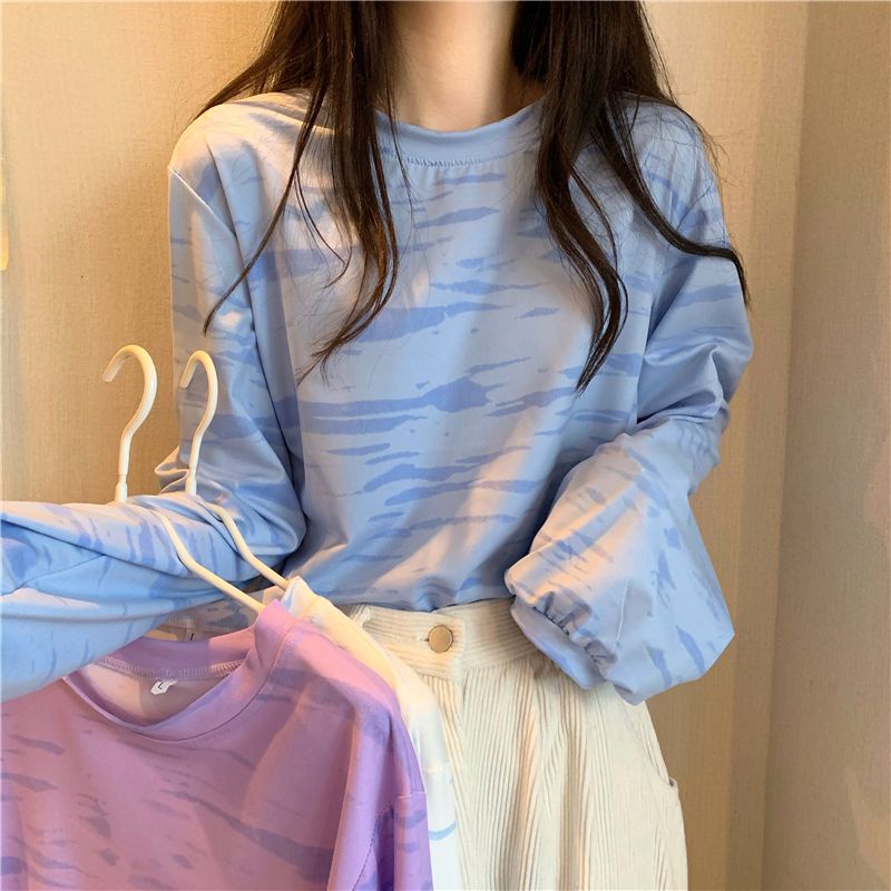 Áo Thun In Họa Tiết Thời Trang Mùa Thu Dành Cho Nữ