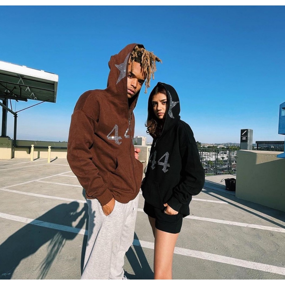 Áo Khoác Hoodie Thể Thao Tay Dài Có Khóa Kéo In Hình Đầu Lâu Phong Cách Punk Gothic Thời Trang Hàn Quốc Y2k Cho Nam Và Nữ