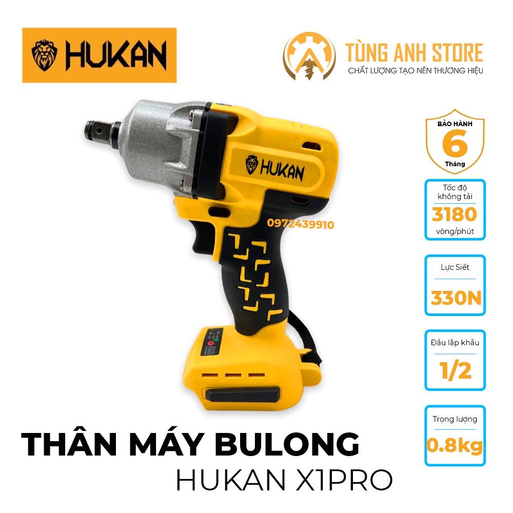 Thân Máy Siết Bulong HuKan X1 và Thân Máy Chuyên Vít HUKAN X1 chính hãng.