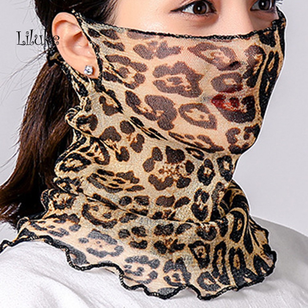 Khẩu Trang Chống Nắng Thoáng Khí Mềm Mại In Họa Tiết Xinh Xắn Cho Nữ