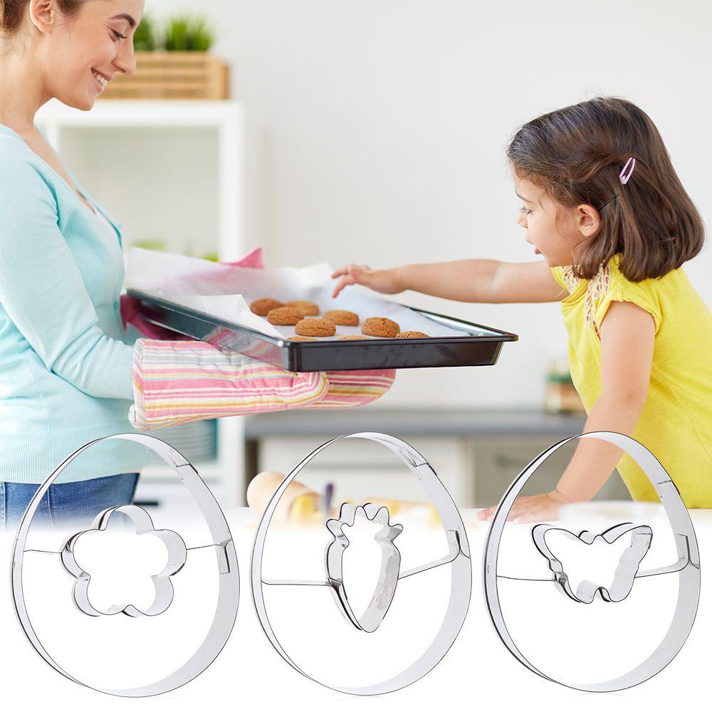 LANSEL Khuôn Làm Bánh &amp; Trứng Phục Sinh Hình Bướm &amp; Thỏ Phục Sinh DIY