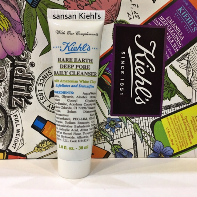 Sữa rửa mặt đất sét Kiehl's Rare Earth Deep Pore Daily Cleanser