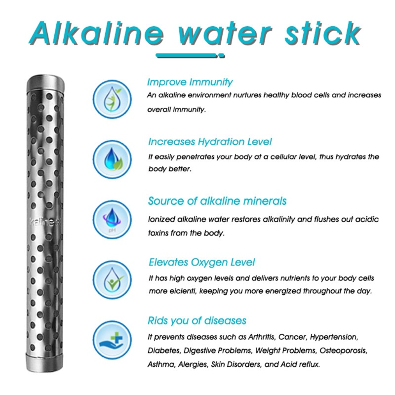 Tak Alkaline pH Lọc Nước Khoáng Hydrogen Tự Nhiên Tăng Cường Mức pH ORP