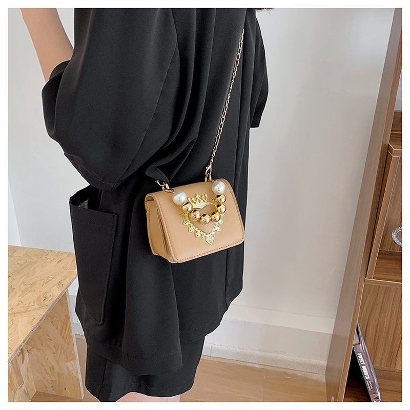 Túi Đeo Chéo Hình Vuông Nhỏ Đính Ngọc Trai Thời Trang Mới 2022 NB00211