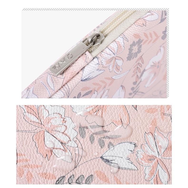 CanvasArtisan Túi Đựng Laptop Vải Chống Sốc Chống Thấm Nước In Họa Tiết Hoa Xinh Xắn Cho Matebook Air Pro 12 13 14 15 inch
