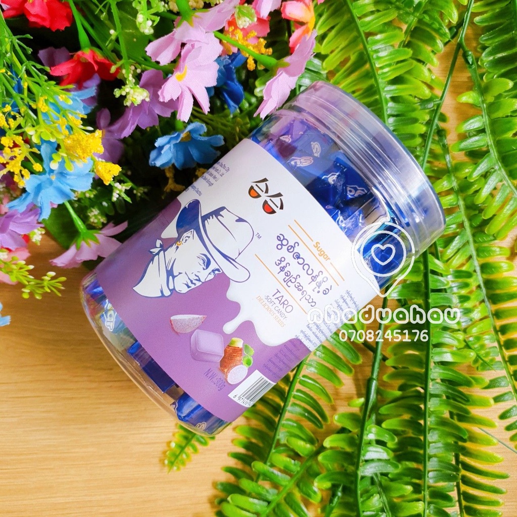 Kẹo sữa chua/ sữa bò/ trái cây/ coffee/ sô cô la mềm mix vị hiệu HEHE Hongkong dạng hủ 288g