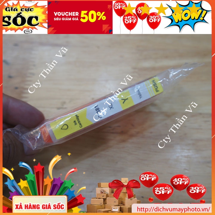 Bộ thỏi mực 380 381 dẫn mực liên tục cho máy in màu canon PIXUS TS8330 TS8130 TS8230 TS 8330 8230 Kholinhkienmayin