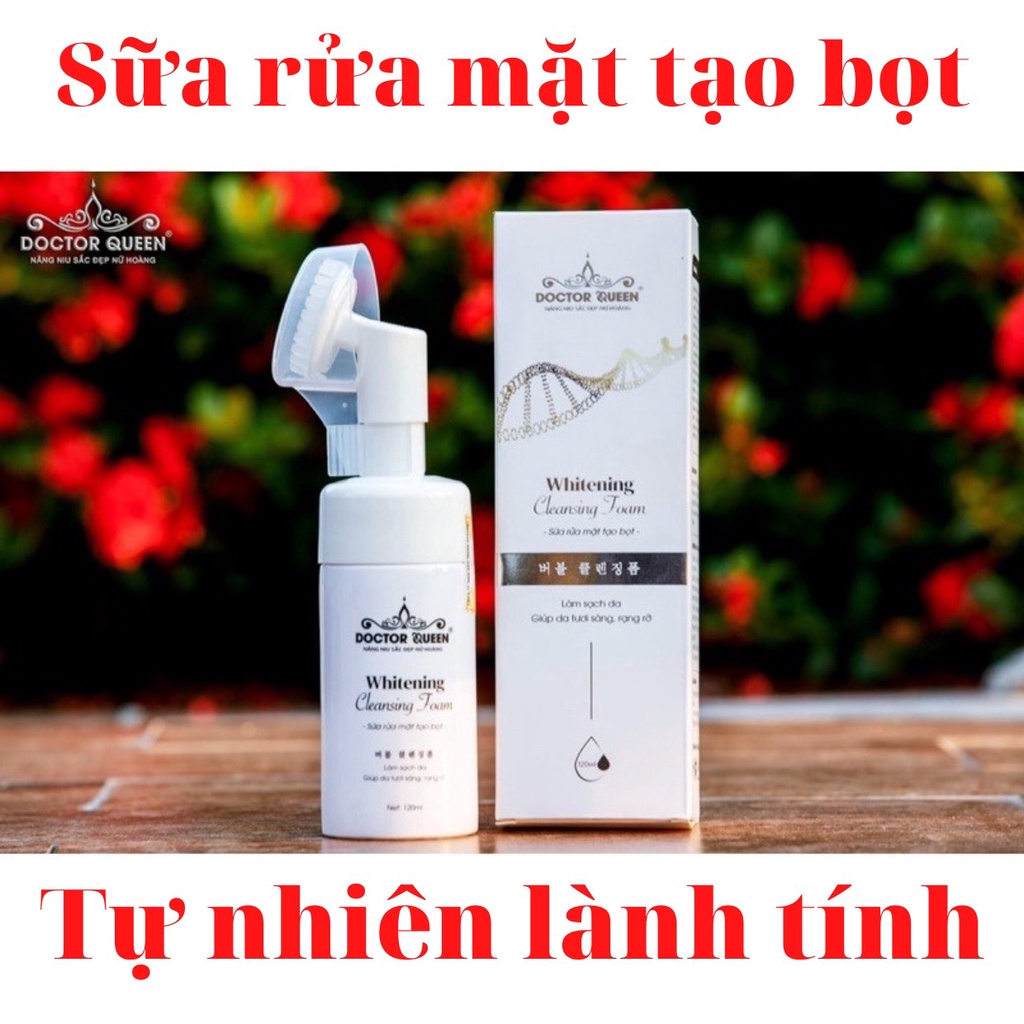 Sữa rửa mặt doctor queen Bọt cao cấp lành tính dịu nhẹ sạch sâu dùng tốt cho cả mẹ bầu trẻ em hạn chế mụn