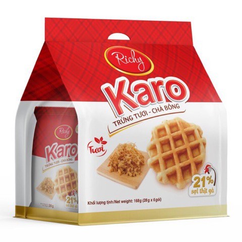 Bánh Karo Trứng Tươi - Chà Bông Sợi Gà / Phô Mai Hoàng Kim