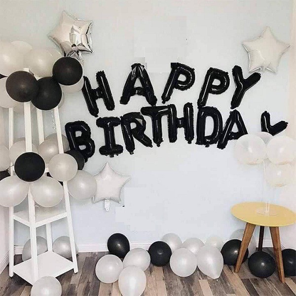 (Tặng kèm băng dính + bơm bóng)SET TRANG TRÍ SINH NHẬT SP-0011