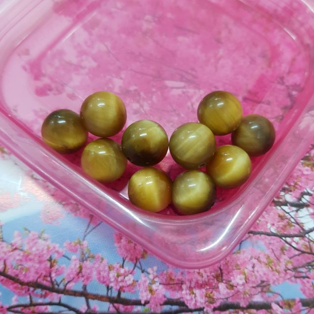 Hạt phong thủy vàng trong 10 li