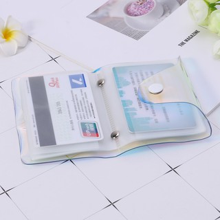 Bóp 20 ngăn đựng thẻ đa năng thiết kế màu hologram