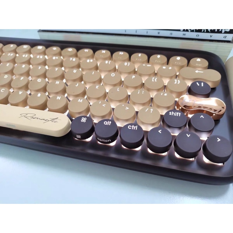 Bàn phím cơ không dây bluetooth LOFREE CHÍNH HÃNG màu chocolate bản giới hạn