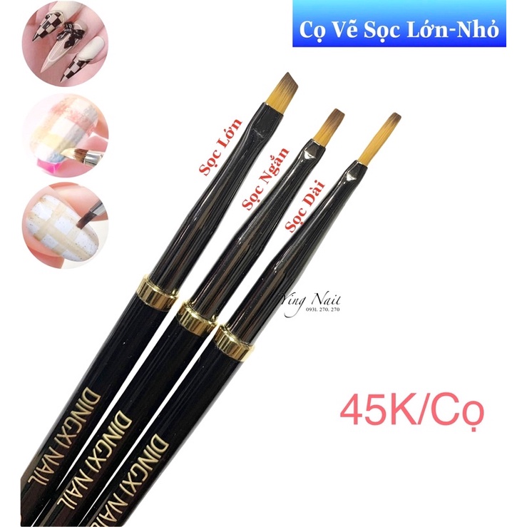 Cọ Vẽ Sọc Trên Móng.Có clip hướng dẫn