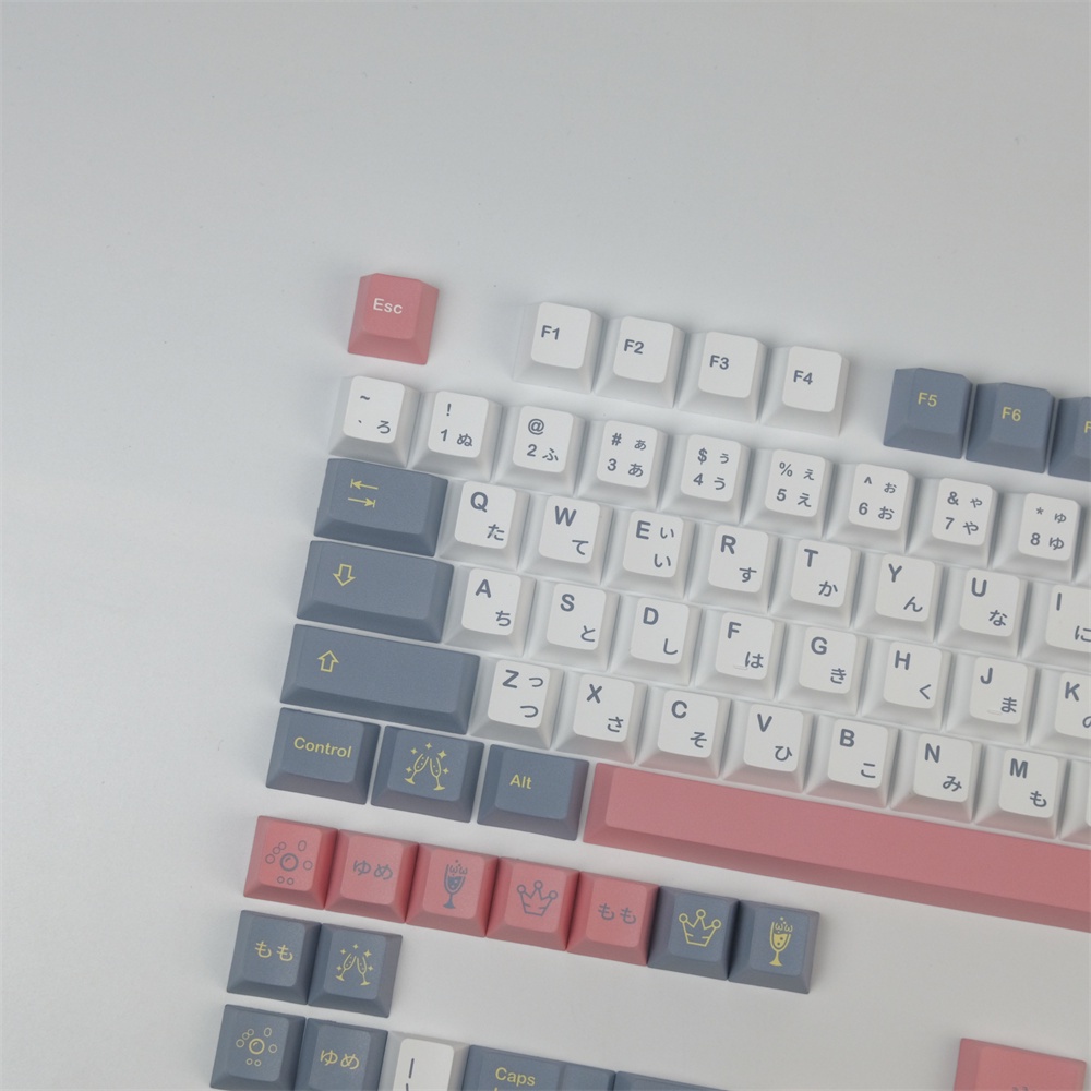 Nút Bàn Phím Gmk Momo Yume Keycap | Bộ 140 Phím Màu Nhuộm PBT Chất Lượng Cao | Bàn Phím Cơ Thích Hợp Cho 61/71/75/87/104.etc
