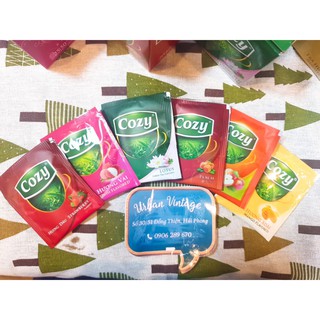 Trà túi lọc Cozy: trà đào, vải, dâu, xoài,... (2g/túi)