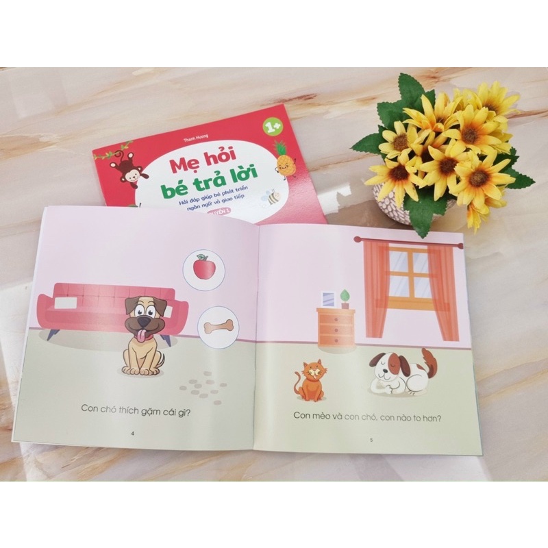 Sách - Mẹ hỏi bé trả lời - Giúp bé phát triển ngôn ngữ và giao tiếp cho bé trên 1 tuổi | BigBuy360 - bigbuy360.vn