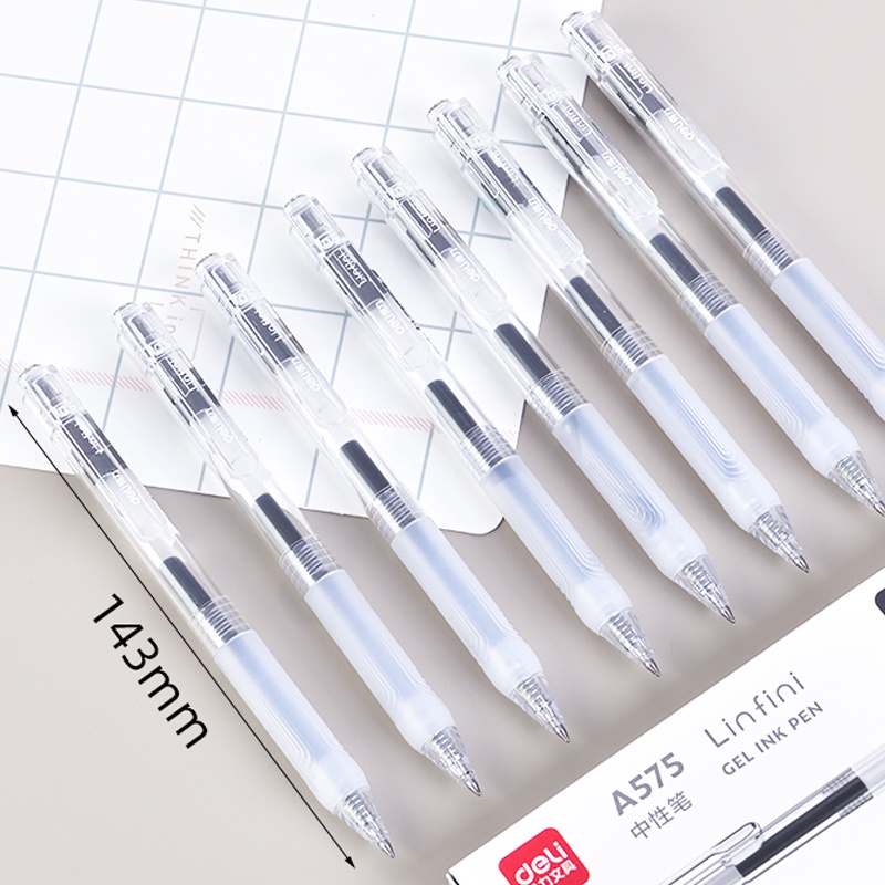 Bút Mực Đen Ngòi 0.5mm Có Thể Thu Gọn Tiện Dụng Cho Văn Phòng / Trường Học