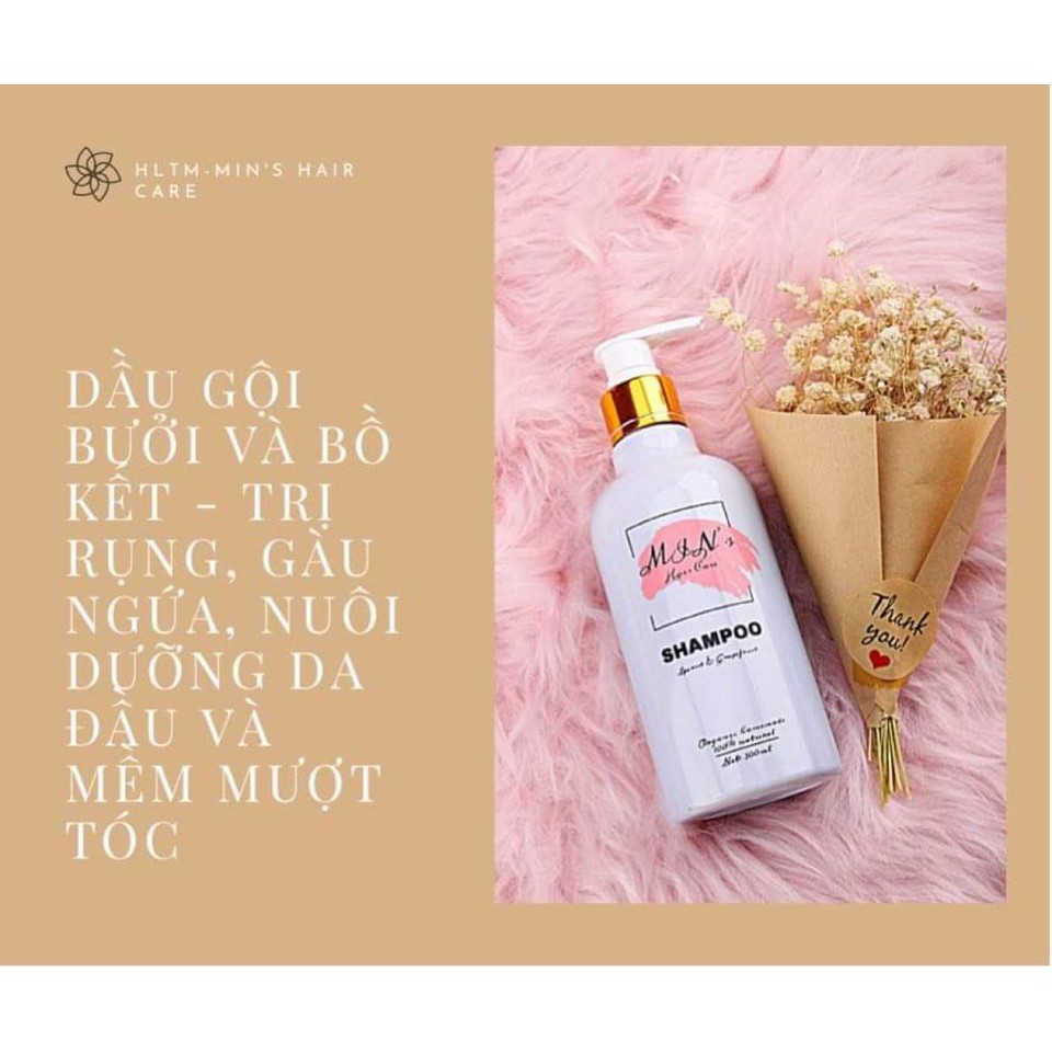 Dầu gội bọt bưởi và bồ kết (SHAMPOO) - MIN's Hair Care 300ml - DGM