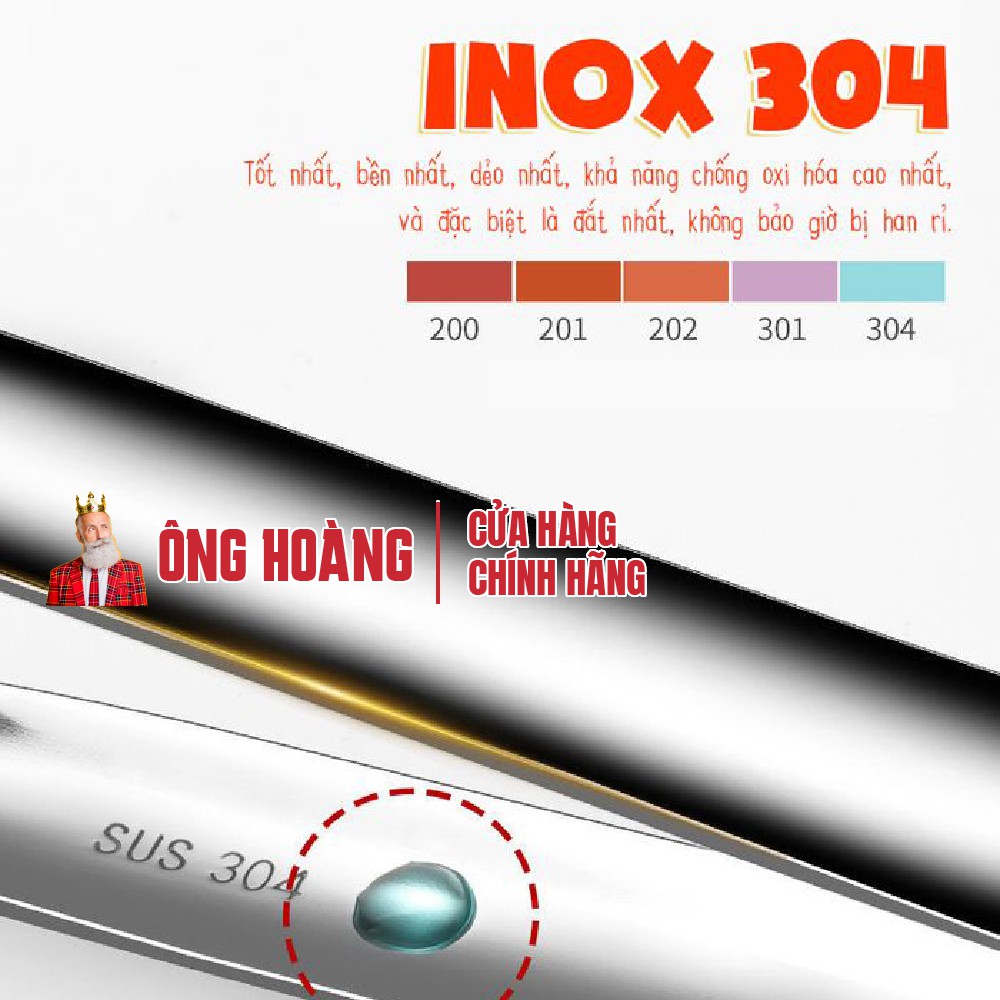 Kẹp gắp inox 304, xẻng gắp nóng thức ăn