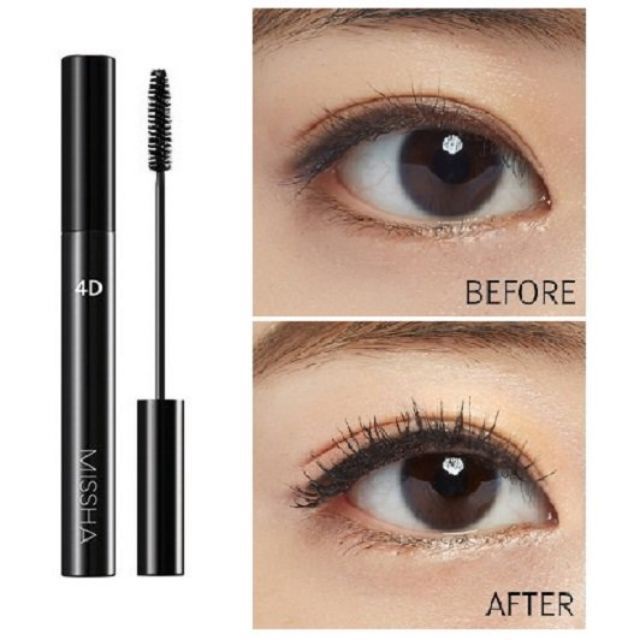 [Hàng mới về] Mascara Missha hiệu ứng 3D/4D trang điểm thời trang sang trọng