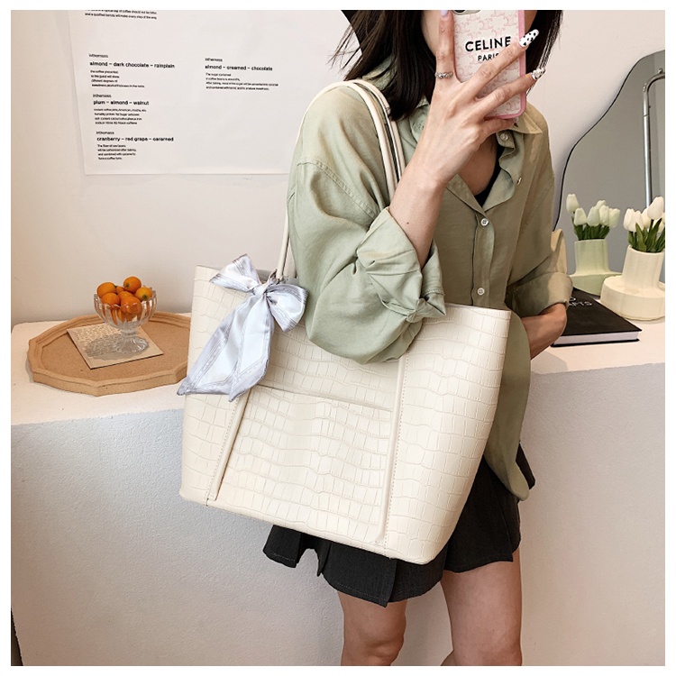 Túi tote Cỡ Lớn Họa Tiết Đá Đơn Giản Thời Trang Cao Cấp Cho Nữ