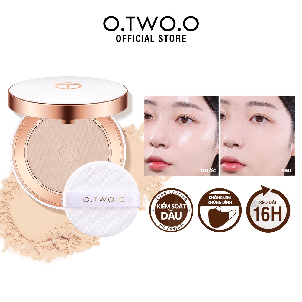 Phấn Phủ Dạng Nén O.Two.O 100g Kèm Bông Phấn