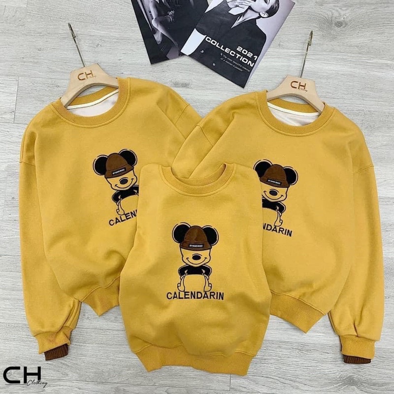 ÁO NỈ CỔ TRÒN LÓT BÔNG SIÊU XINH | BigBuy360 - bigbuy360.vn