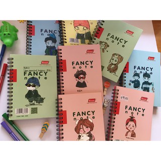 BTS- Sổ lò xo fanart vẽ tay khổ A6 giá chỉ bằng ly trà sữa