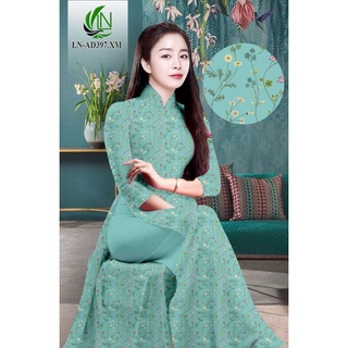 Vải áo dài hoa nhí