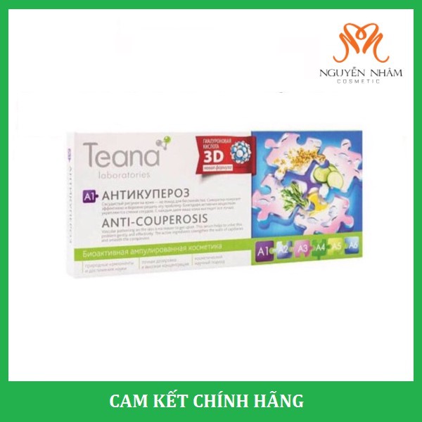 Serum Teana A1 Giúp Giảm Giãn Mạch Máu, Giảm Mẩn Đỏ, Dị Ứng, Phục Hồi Da Mỏng Tổn Thương