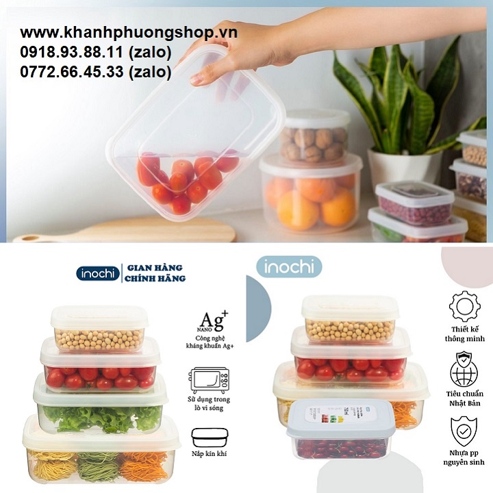 Hộp nhựa chia thực phẩm inochi - hộp chia thực phẩm inochi