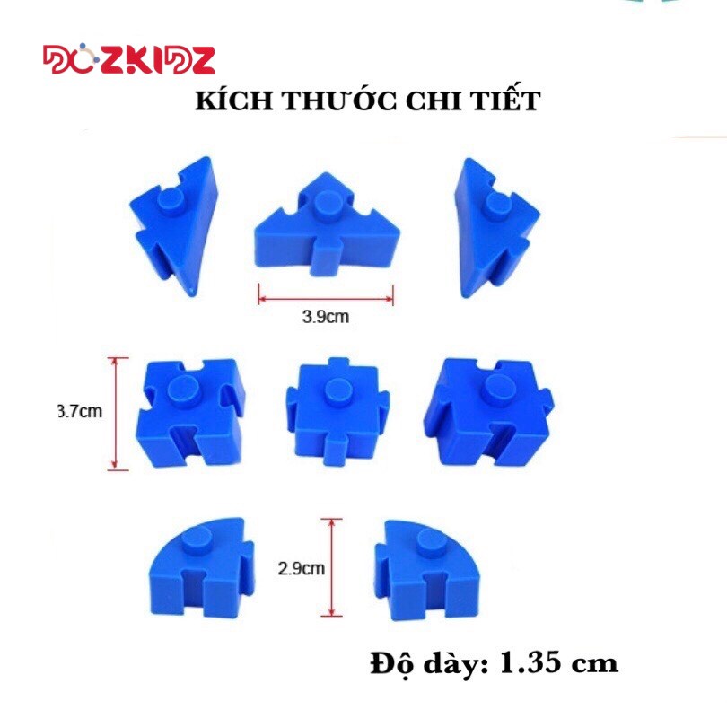 Đồ chơi xếp hình lắp ráp 70 CHI TIẾT sáng tạo và phát triển tư duy cho bé - Dozkidz