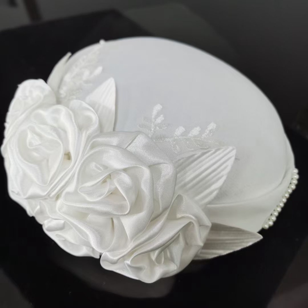 Găng Tay Vải Satin Đính Hoa Dùng Làm Đạo Cụ Chụp Ảnh Cho Cô Dâu