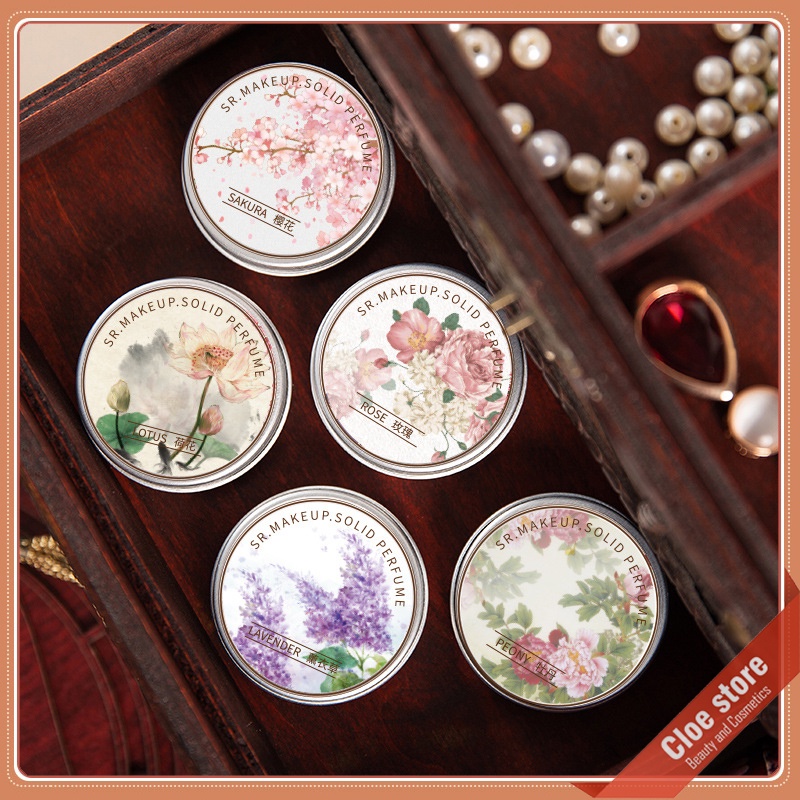 Nước hoa khô dạng sáp Sr.Makeup Solid Perfume hương hoa thanh mát hàng nội địa Trung