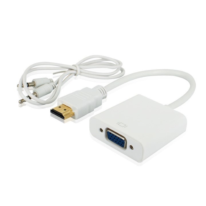 CÁP CHUYỂN ĐỔI HDMI SANG VGA CÓ TIẾNG - CABLE HDMI TO VGA + AUDIO