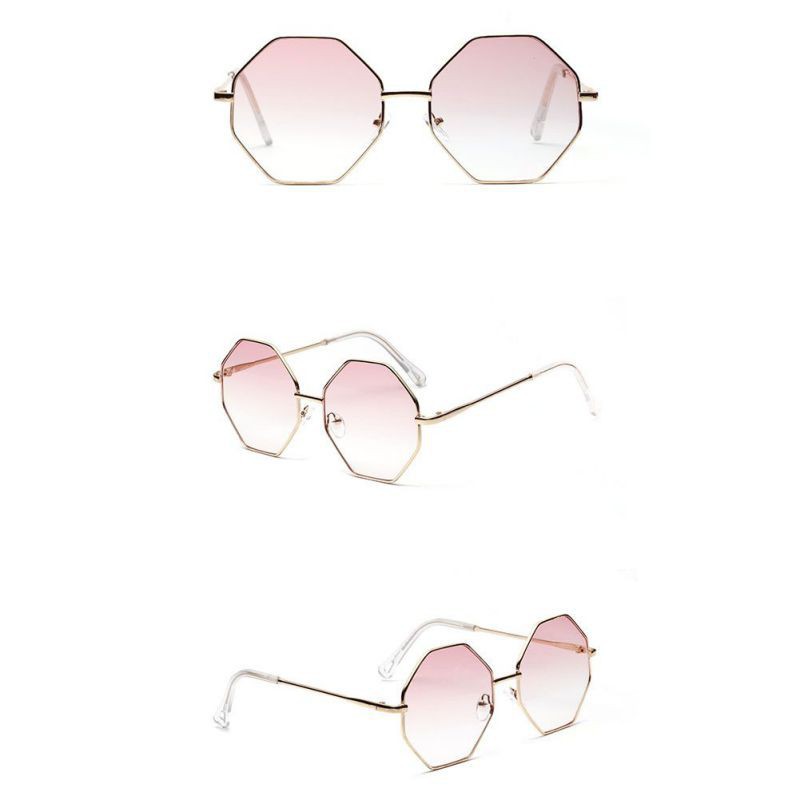 Kính mát thời trang chống tia UV400 gọng hình đa giác độc đáo cho nữ | BigBuy360 - bigbuy360.vn