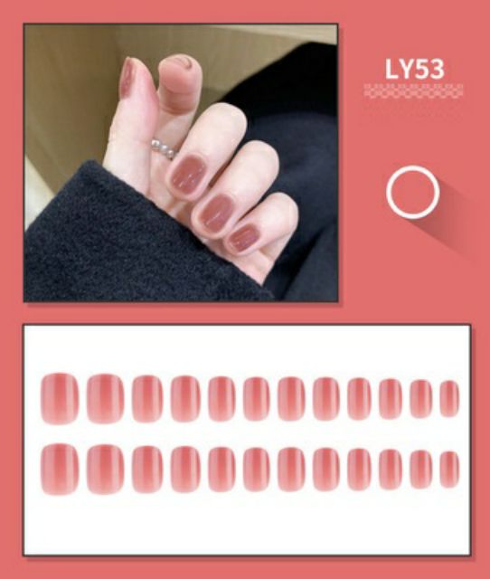 Set 24 móng giả mã LY02,17,53,83 phù hợp với mọi loại móng