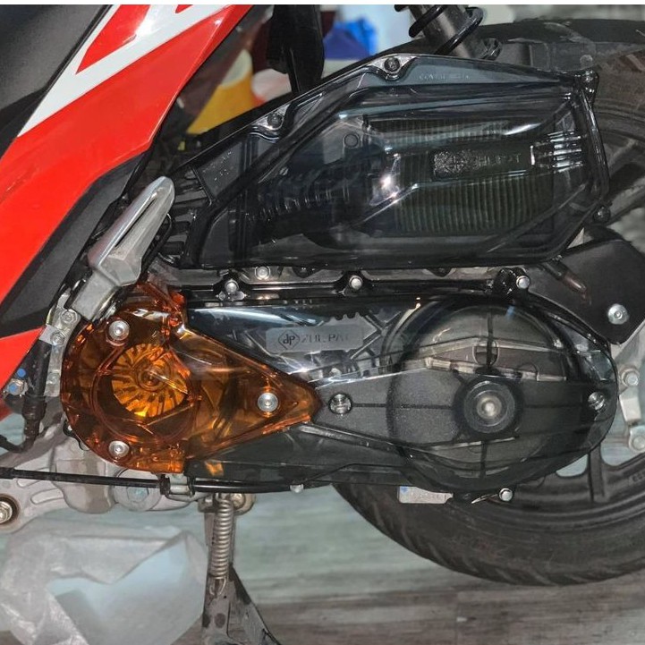CHỤP PÔ E / ỐP TRONG SUỐT / CO GIÓ CAO SU  xe ab125 click 125 vario 2015-2017