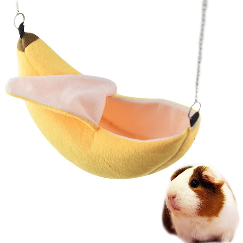 Võng treo ấm áp hình trái chuối cho chuột Hamster